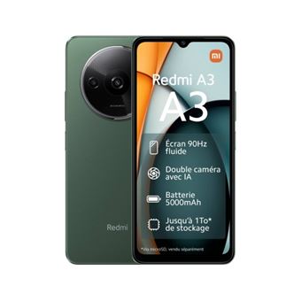 Smartphone Xiaomi Redmi A3 6,71" Double SIM 128 Go Vert - 1