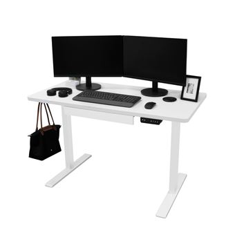 Bureau Assis-Debout Électrique 120 cm Réglable en Hauteur Ports de Chargement - 1
