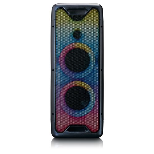 Enceinte avec jeu de lumières frontal, fonction TW Lenco PA-200BK Noir