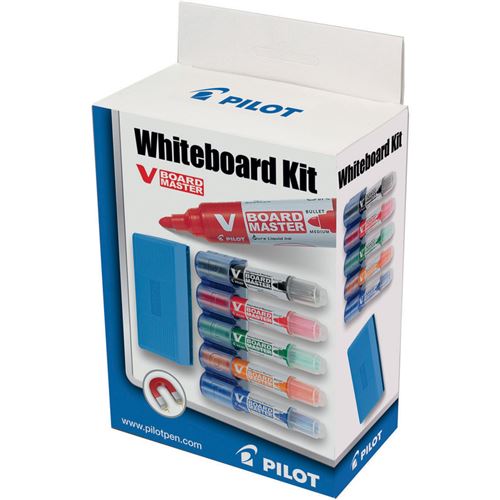 Non Communiqué Blanc Pilot Kit Marqueurs Tableau V Board Master