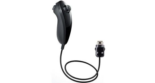 Non Communiqué Noir Contrôleur Nunchuck Pour Wii