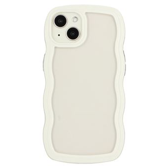 Coque en TPU cadre de couleur pour votre iPhone 14 - blanc