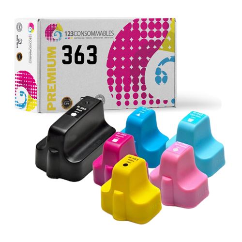 Non Communiqué Pack 6 Cartouches Compatible Avec Hp 363 - 123Consommables