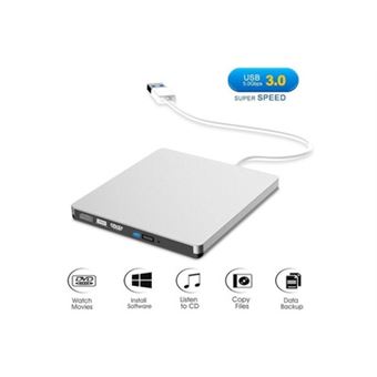 Alpexe - Alpexe Graveur/Lecteur Blu-ray Externe Ultra Slim 3D USB