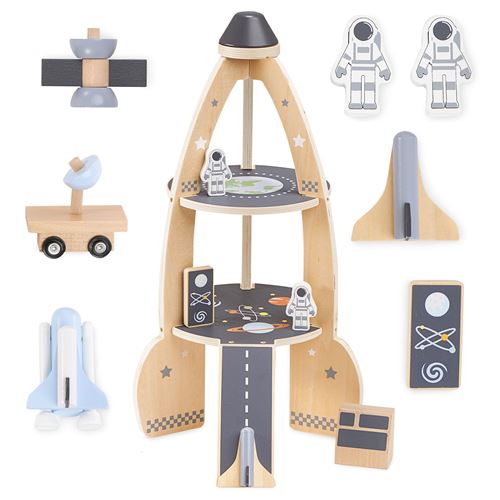 Générique Grande Fusée Spatiale Bois Enfant - Image 2