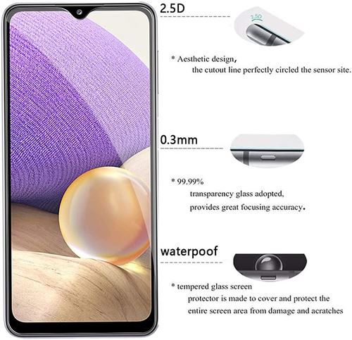 Vitre pour Samsung Galaxy A32 5G protection d'écran en verre trempé -  Amahousse - Protection d'écran pour smartphone - Achat & prix