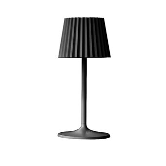 Lampe de table sans fil LED ABBY BLACK Noir Aluminium H30CM - 1