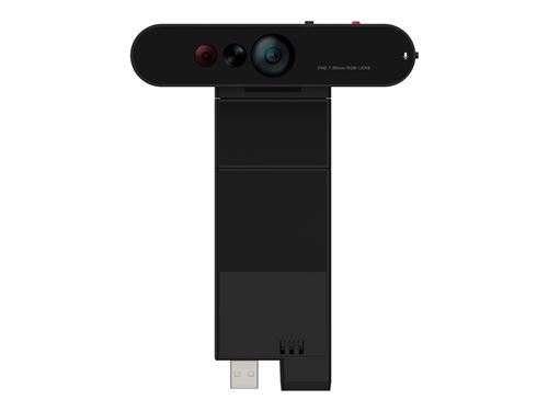 Lenovo ThinkVision MC60 - Webcam - couleur - 1920 x 1080 - 1080p - audio - USB 2.0 - MJPEG, YUY2
