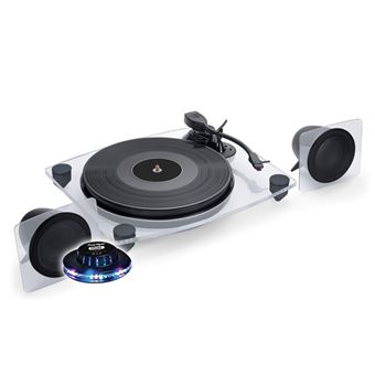 Platine vinyle avec enceintes et amplificateur