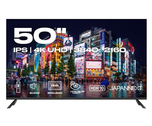 Moniteur grand format Japannext Jn-i50u 50 pouces Go 4K UHD
