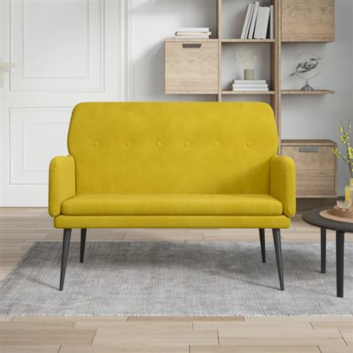 Non Communiqué Jaune Banc 108X79x79 Cm Velours