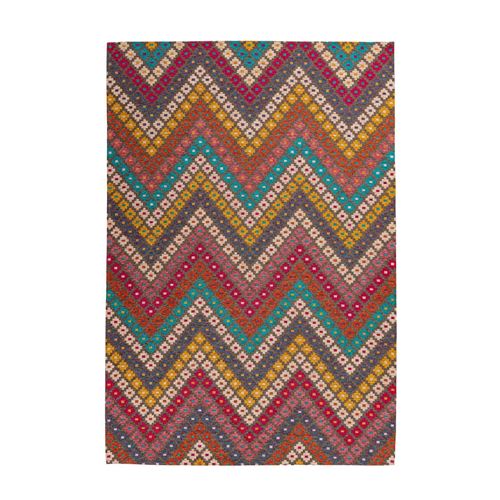 Non Communiqué Multicolore Tapis Tissé Imprimé "Primavera" 160 X 230 Cm