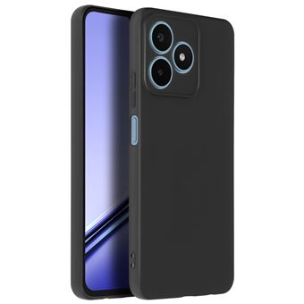 Coque pour Realme Note 50 Silicone Finition Mate Soft Touch Avizar Noir - 1