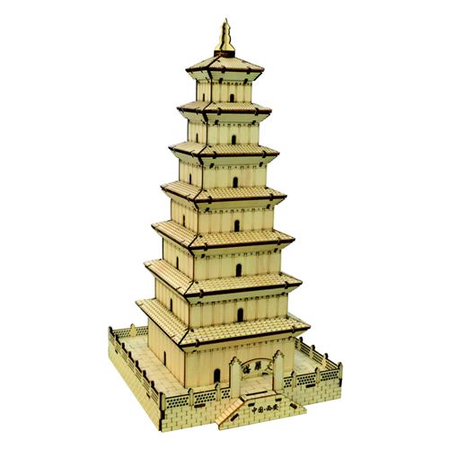 Puzzle 3D 107 pièces - Grande pagode de l'oie sauvage à Xi'an
