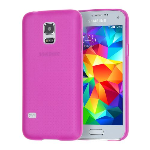 doupi UltraSlim Coque pour Samsung Galaxy S5 MINI, fin mat ultra mince et ultra léger Bumper Cover Housse de Protection, rose