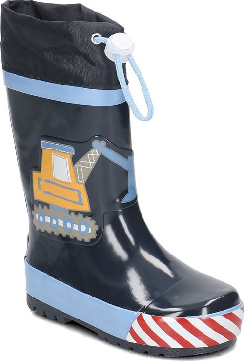 Playshoes bottes de pluie Bouwplaats bleu marine