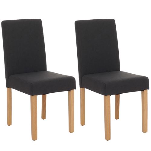 Générique Noir Lot De 2 Chaise Mendler En Plastique Non Pliable Interieur H. 90 Cm - Image 1