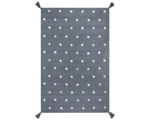 Tapis Etoile Gris par Art for kids Gris 140x200
