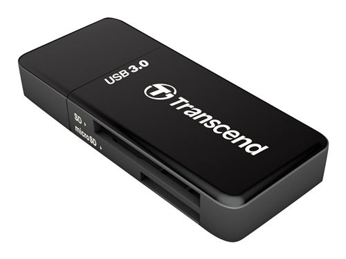 Transcend - Lecteur de carte (SD, microSD, SDHC, microSDHC, SDXC, microSDXC, SDHC UHS-I, SDXC UHS-I) - USB 3.0