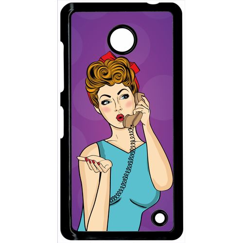 Coque Nokia Lumia 630 Pin Up Fond Mauve