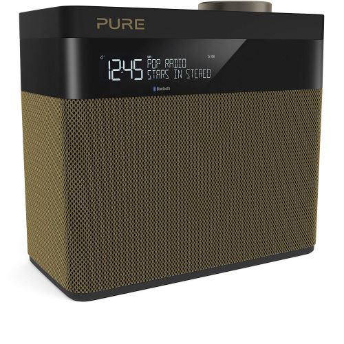 Pure Pop Maxi S – Radio Numérique Dab+/fm – Musique En Streaming Via Bluetooth – Son Stéréo Premium – Écran Lcd – 20 Présélections – Double Alarme – Gold
