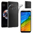 Coque pour Xiaomi REDMI NOTE 5 + Verre Trempé Film Protection Ecran - Housse Etui Gel TPU Silicone Transparent Protection Souple Ultra Mince Fine Slim Leger Anti Choc Résistant - Glass Screen Protector Tempered Ultra Resistant Vitre Protecteur Anti Rayure