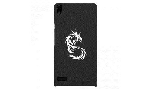 Coque rigide pour Huawei Ascend P6 avec impression Motifs dragon tribal