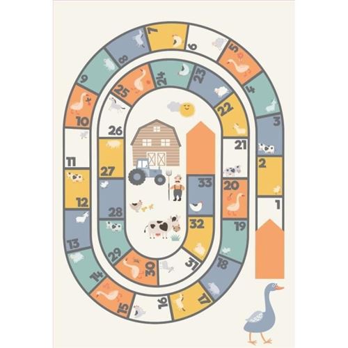 tapis enfant 100% vinyle - 66x95 cm - vif 21595