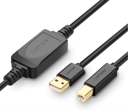 Ugreen Câble Imprimante Usb 2.0 A Mâle Vers Usb B Mâle, 10M - Image 2