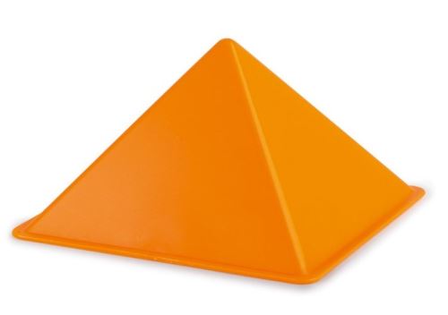 Hape pyramide en forme de sable 14 cm orange
