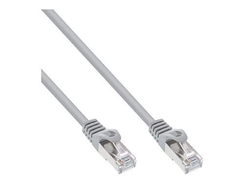 InLine cordon de raccordement - 25 cm - gris