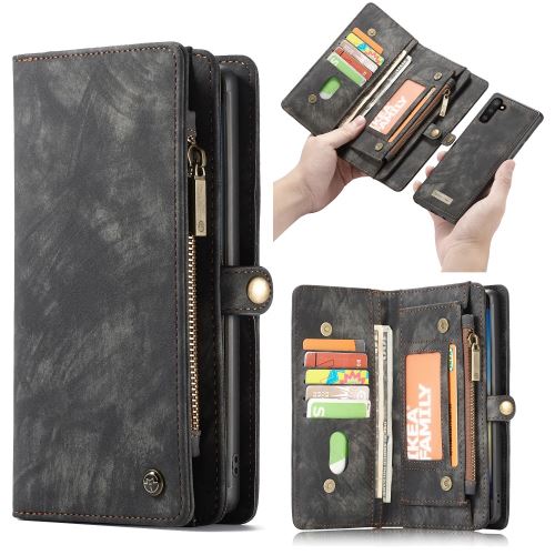 Etui en PU + TPU split multifonction 2 en 1 noir pour votre Samsung Galaxy Note 10
