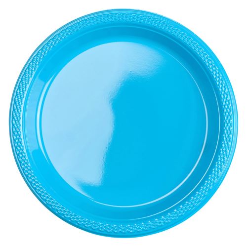 Amscan assiettes de fête bleu clair 17,7 cm 10 pièces
