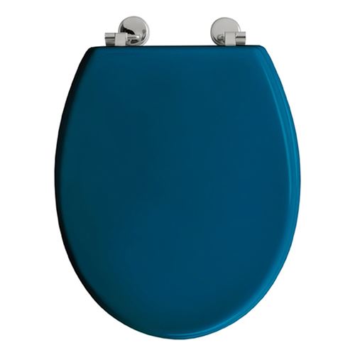 Abattant WC Boliva - Bois - Bleu Canard