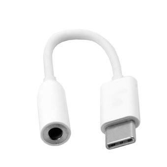 Cable adaptateur USB C (type C) vers prise casque audio jack audio 3,5 -  Blanc - Adaptateur et convertisseur - Achat & prix