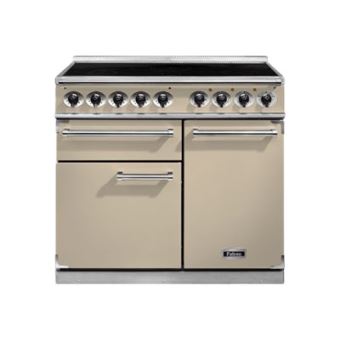 Falcon 1000 Deluxe - Cuisinière (four à deux étages) - pose libre - largeur : 99 cm - profondeur : 60 cm - hauteur : 91.2 cm - classe A - crème