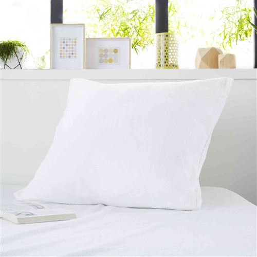 Protège oreiller 100% coton anti-rétrécissement Absorbant Silencieux et Respirant 50x70 cm
