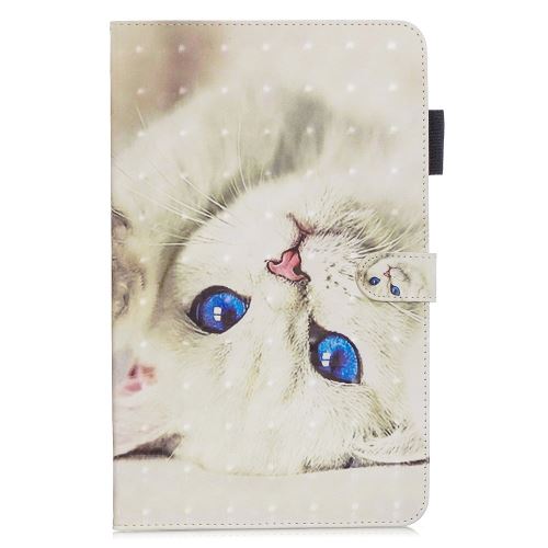 Etui en PU modèle chat pour votre Samsung Galaxy Tab A 10.1 (2019) T510