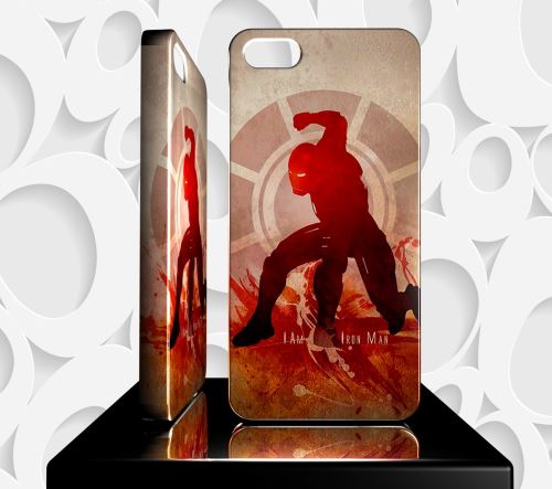 Coque Design Iphone 5S AVENGERS Iron Man - Réf 91