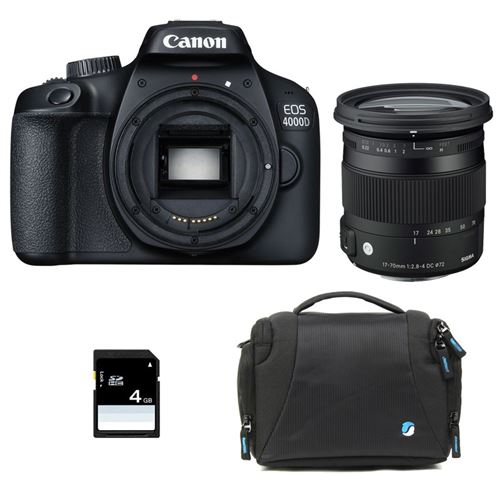 Canon Eos 4000D + Sigma 17-70 F2,8-4 Dc Macro Os Hsm + Sac + Sd 4Go