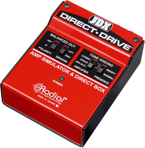 Radial JDX Direct-Drive simulateur ampli & DI-box