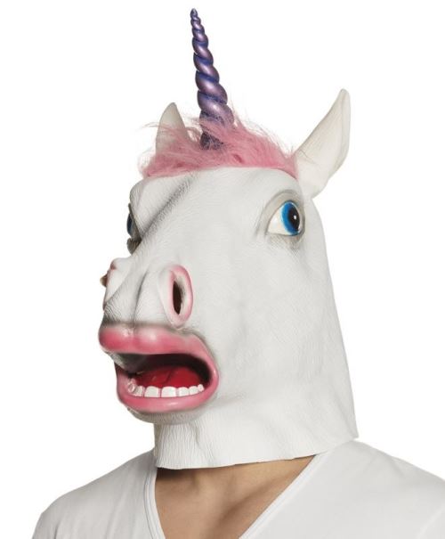 Masque en Latex - Licorne