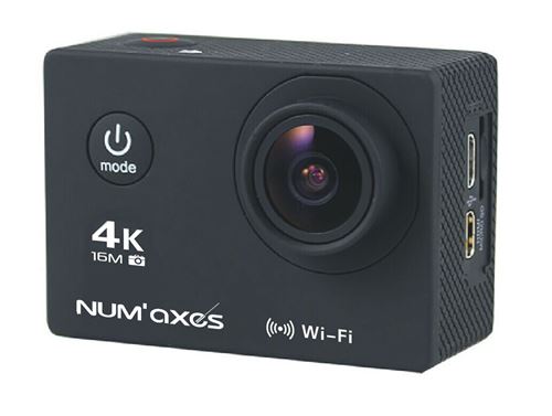 NUM'AXES Caméra de sport CAM1014 - Noir