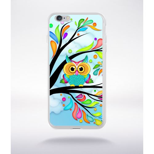 Coque Hiboux Arbre Colors Compatible Iphone 6 Plus Transparent