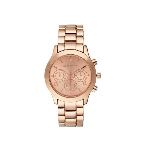 Montre Femme Jean Bellecour Cadran 38cm En Steel Rose Doré Et Bracelet Rose Doré En Acier REDS9