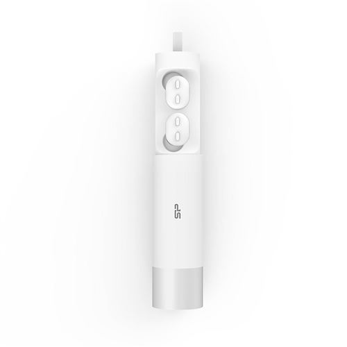 Silicon Power Blast Plug BP81 - Werkelijk draadloze koptelefoon met micro - inwendig - Bluetooth - wit