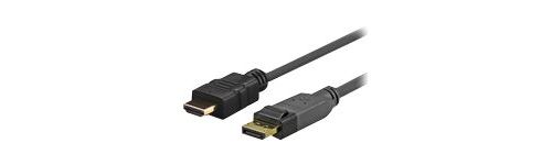 Vivolink Prodphdmi4 K15 Câble DisplayPort – câble DisplayPort (DisplayPort, HDMI, Male, Male, Or, Noir)