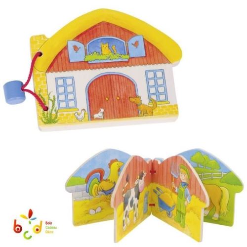 Livre d'images en bois Ma ferme