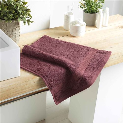 Serviette de toilette 50 x 90 cm eponge 500 grammes colors Violine