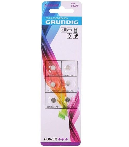 Grundig aG1 6 piles bouton AG1